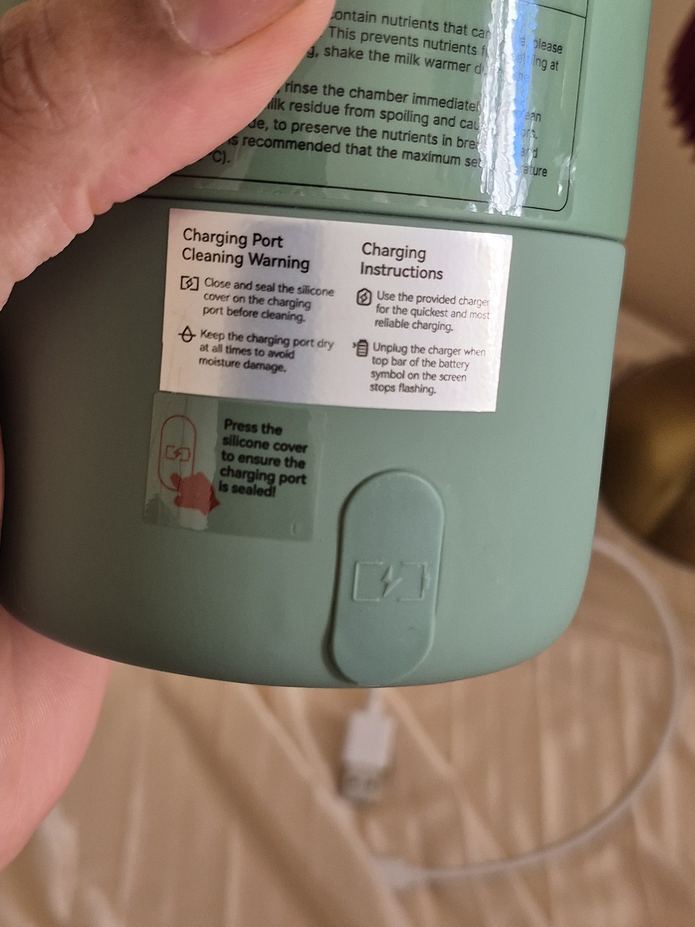Sage Green Portable Humidifier Bottle - Picture 14 of 14